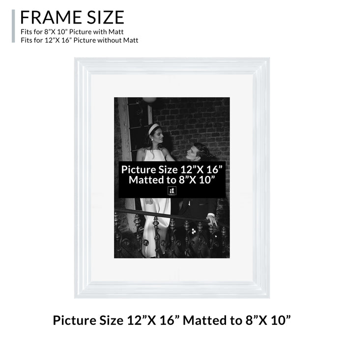 Art Street Set of 4 Individual Couple Photo Frame/Wall Hanging for Home Décor - (Royal Step Premium 3D Frame)