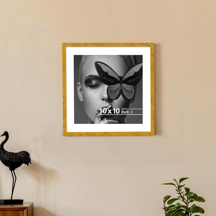 Wooden Photo Frame for living room, Aesthetic Cave Design Photo Frames for Photograph, Art Work, Certificates Set of 4