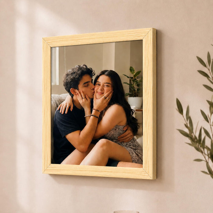 Synthetic Wood Wall Photo Frame for Home and Office Wall Décor in Multicolor and Sizes