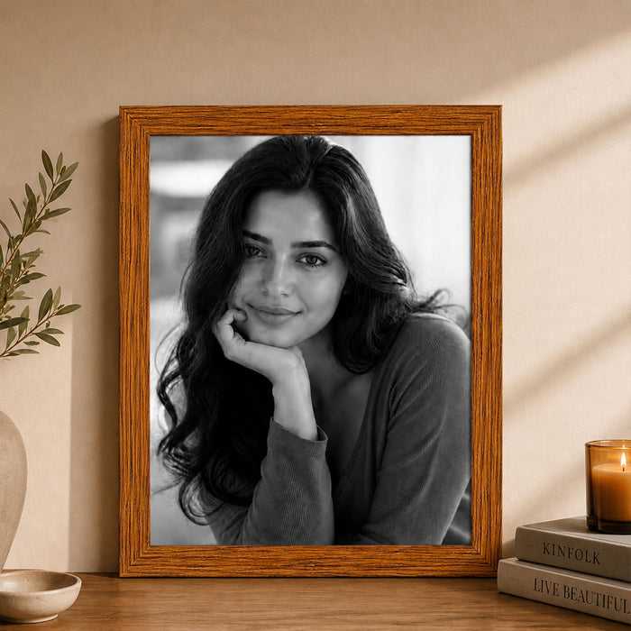 Synthetic Wood Wall Photo Frame for Home and Office Wall Décor in Multicolor and Sizes