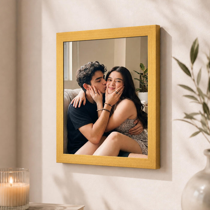 Synthetic Wood Wall Photo Frame for Home and Office Wall Décor in Multicolor and Sizes