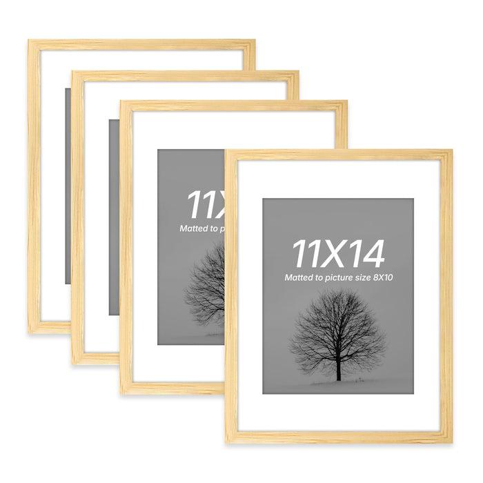Wooden Photo Frame for living room, Aesthetic Cave Design Photo Frames for Photograph, Art Work, Certificates Set of 4