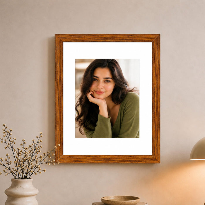 Synthetic Wood Wall Photo Frame for Home and Office Wall Décor in Multicolor and Sizes