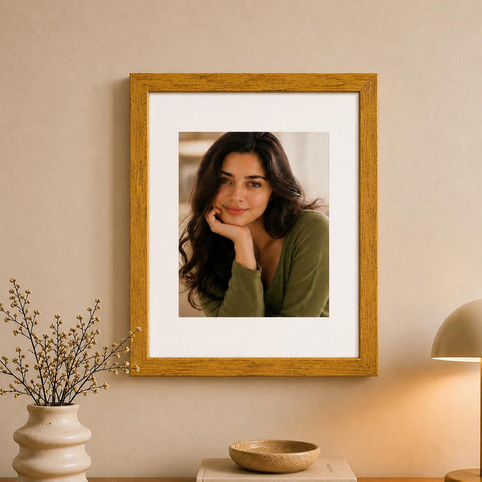 Synthetic Wood Wall Photo Frame for Home and Office Wall Décor in Multicolor and Sizes