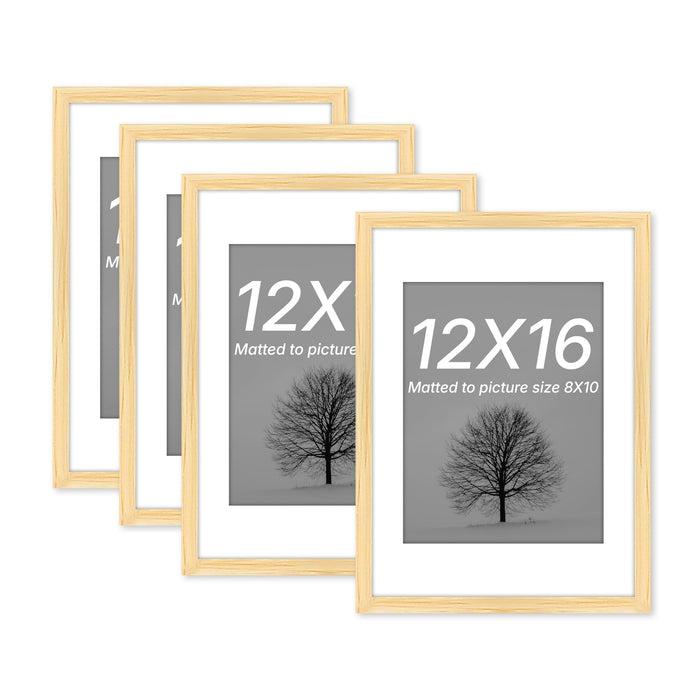 Wooden Photo Frame for living room, Aesthetic Cave Design Photo Frames for Photograph, Art Work, Certificates Set of 4