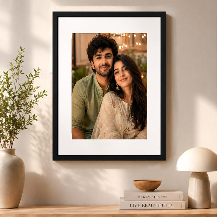 Synthetic Wood Wall Photo Frame for Home and Office Wall Décor in Multicolor and Sizes