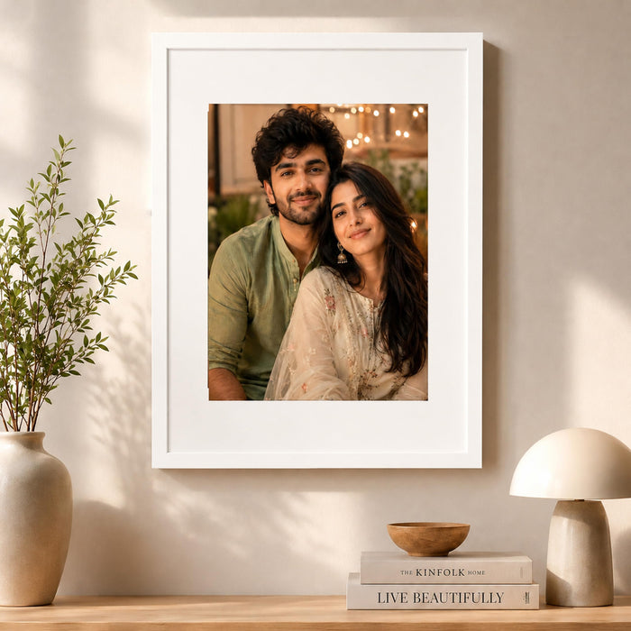 Synthetic Wood Wall Photo Frame for Home and Office Wall Décor in Multicolor and Sizes