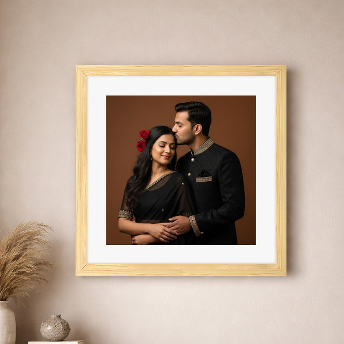 Synthetic Wood Wall Photo Frame for Home and Office Wall Décor in Multicolor and Sizes