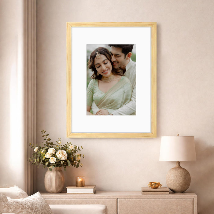 Synthetic Wood Wall Photo Frame for Home and Office Wall Décor in Multicolor and Sizes