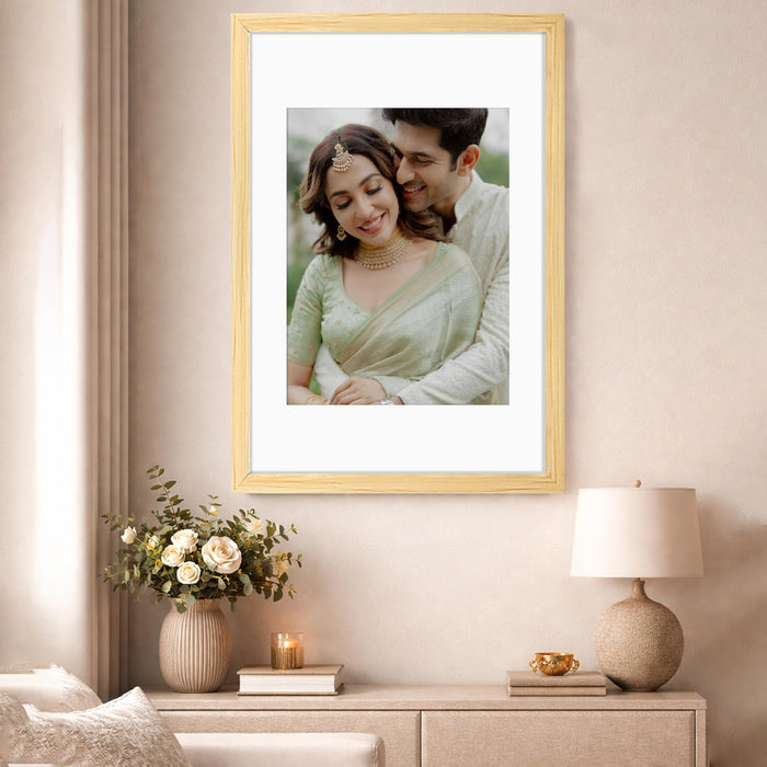Synthetic Wood Wall Photo Frame for Home and Office Wall Décor in Multicolor and Sizes