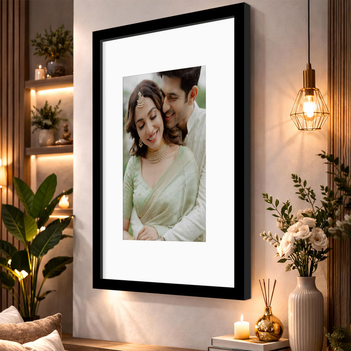 Synthetic Wood Wall Photo Frame for Home and Office Wall Décor in Multicolor and Sizes