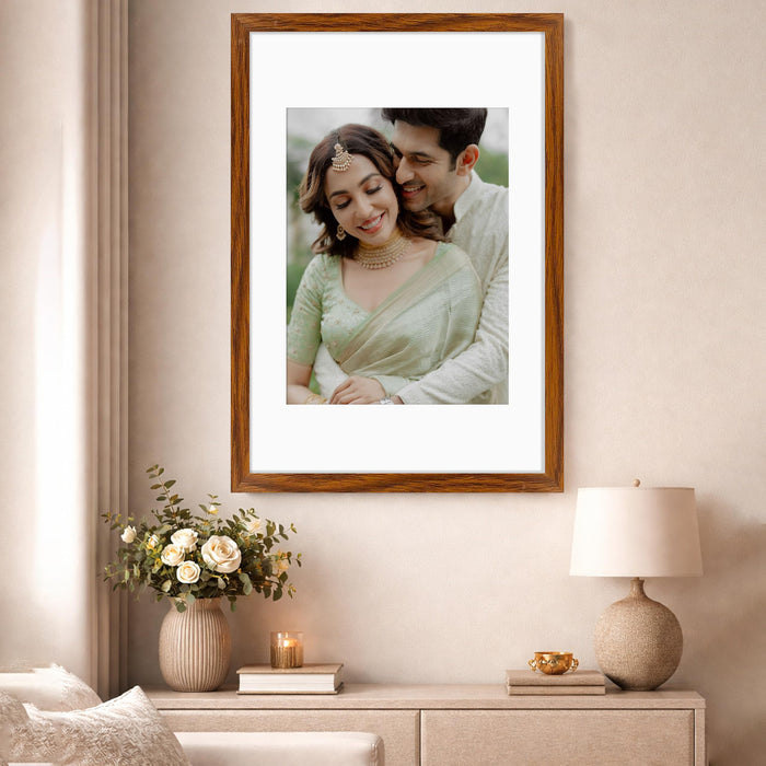 Synthetic Wood Wall Photo Frame for Home and Office Wall Décor in Multicolor and Sizes