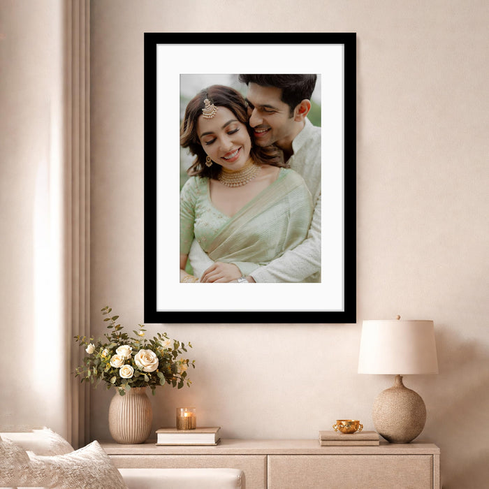 Synthetic Wood Wall Photo Frame for Home and Office Wall Décor in Multicolor and Sizes