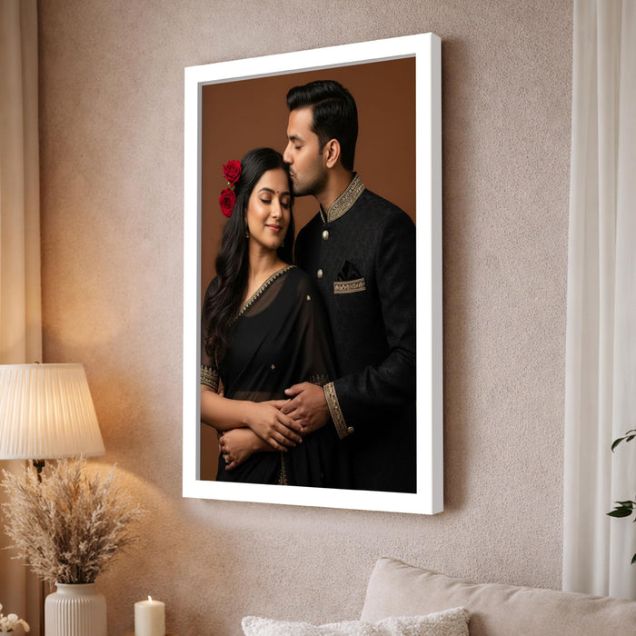 Synthetic Wood Wall Photo Frame for Home and Office Wall Décor in Multicolor and Sizes