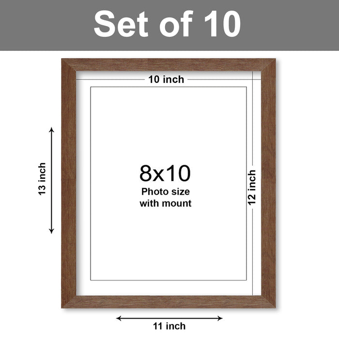 Premium Photo Frames For Wall, Living Room & Gifting - Set Of 10