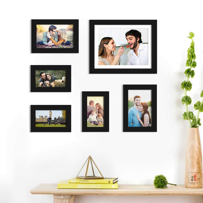 Set Of 6 Wall Photo Frame, For Home & Office Decor ( Size 4x6, 5x7, 8x10 inches )