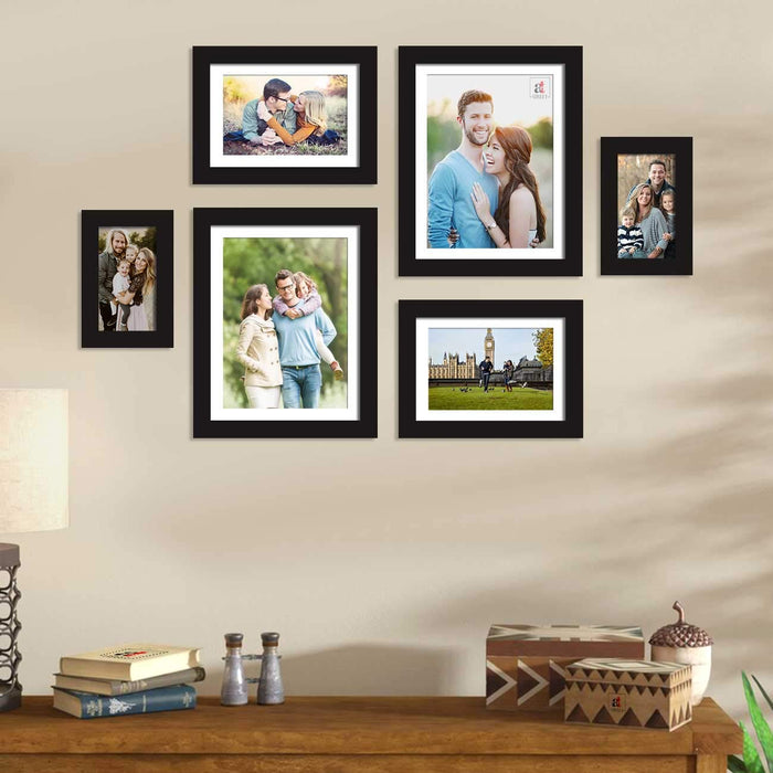Art Street Black Wall Photo Frame, For Home Decor With Free Hanging Accessories