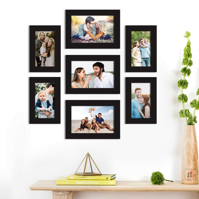 Premium Photo Frames For Wall, Living Room & Gifting - Set Of 7 ( Size 4x6, 5x7 inches )