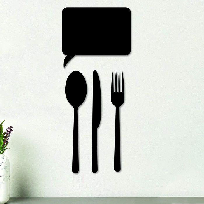 Cutlery Design Shape MDF Plaque Painted Cutout Ready to Hang Home Décor, Wall Décor, Wall Art,Decorative MDF Plaque for Home & Wall Decoration
