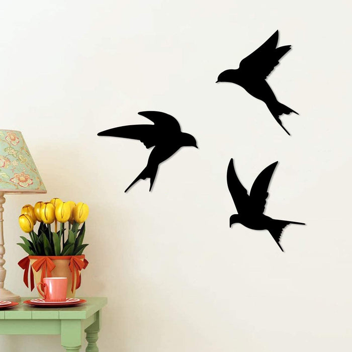 Birds Shape MDF Plaque Painted Cutout Ready To Hang Home And Wall Decoration