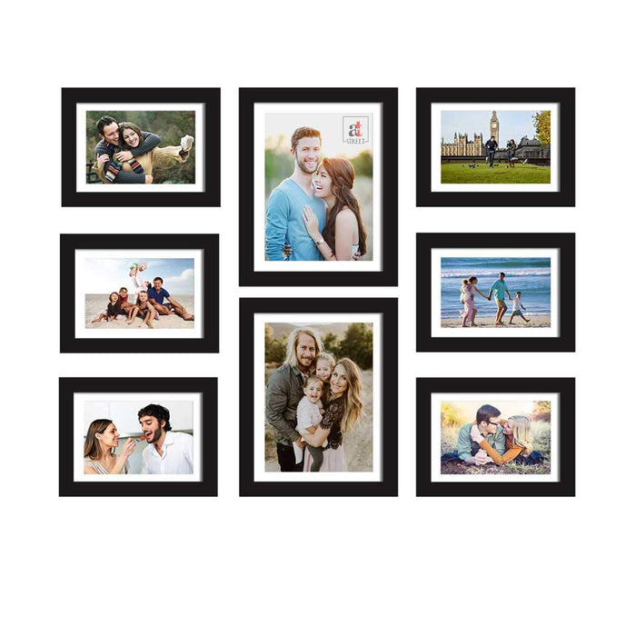 Set Of 8 Individual Wall Photo Frame, For Home & Office Decor ( Size 6x8, 8x10 inches )