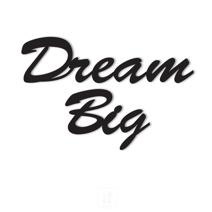 Dream Big MDF Plaque Painted Cutout Ready To Hang For Wall Decor Size 7.2 x 10 Inch