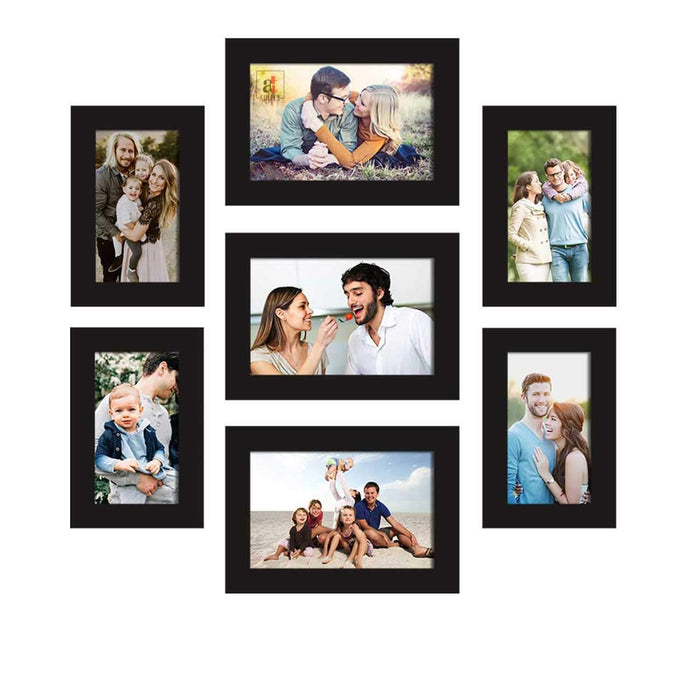 Premium Photo Frames For Wall, Living Room & Gifting - Set Of 7 ( Size 4x6, 5x7 inches )