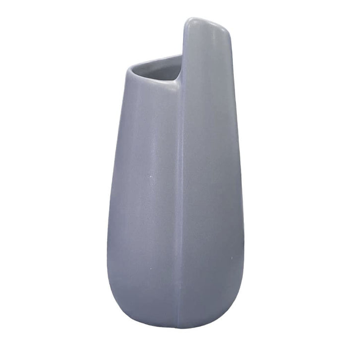 Art Street Ceramic Flower Vase for Living Room Flower Vases for Centerpieces & Tables (Grey, 4.3x8.5 Inch)