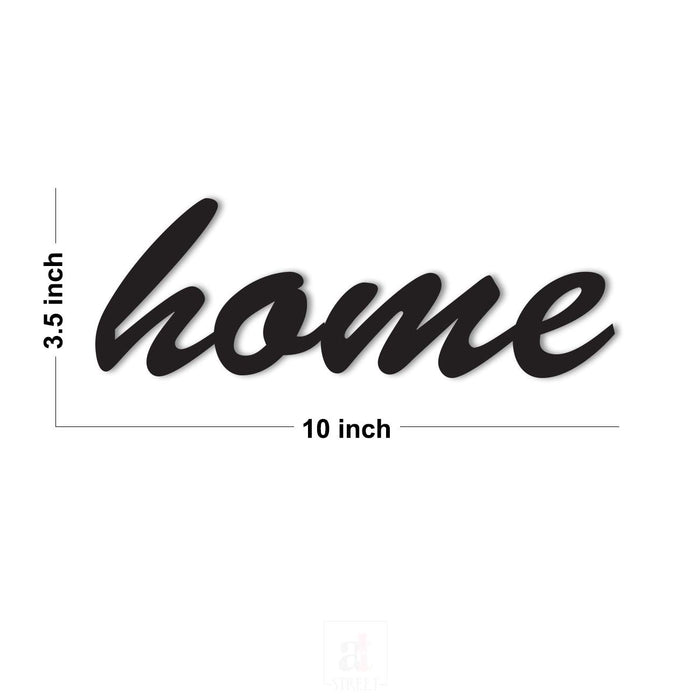 Home MDF Plaque Painted Cutout Ready to Hang For Wall Decor Size 3.5 x 10 Inch