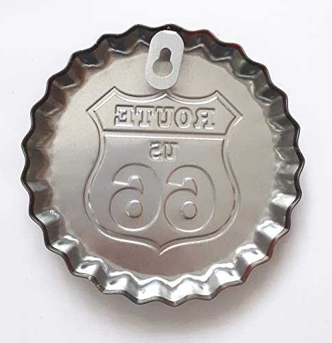 Embossed Route 66 Metal Bottle Caps Decorative