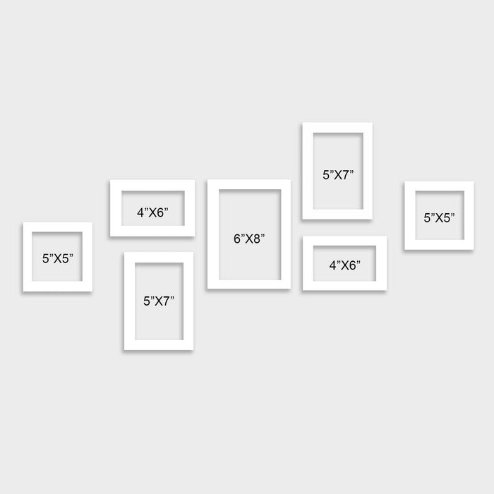 All Rectangle Frame Sizes White Frames Different Sizes