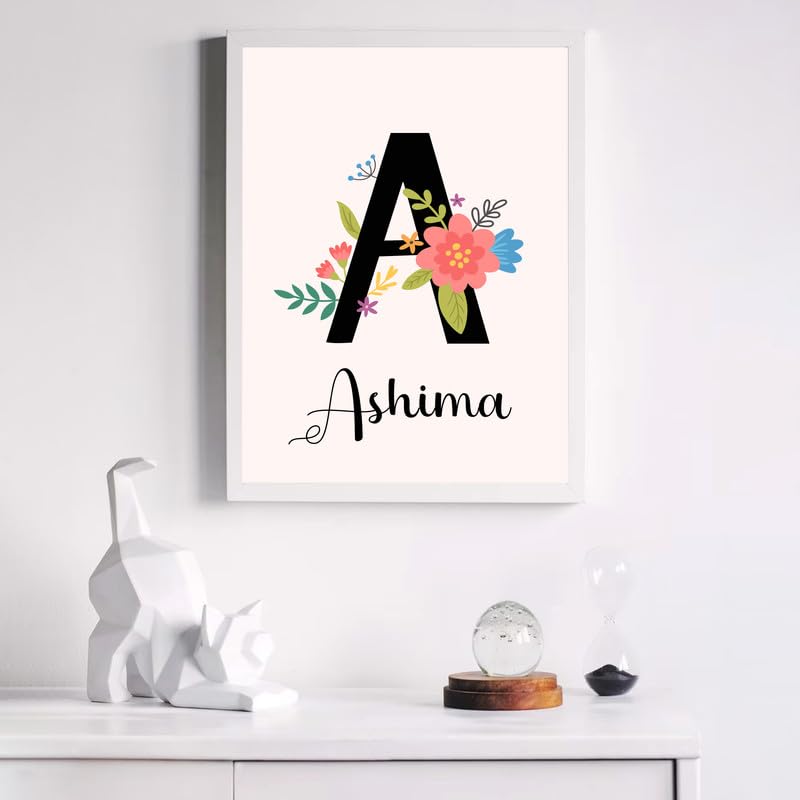 Framed Name Art Marine Life & Ocean Personalized Name Art Shop