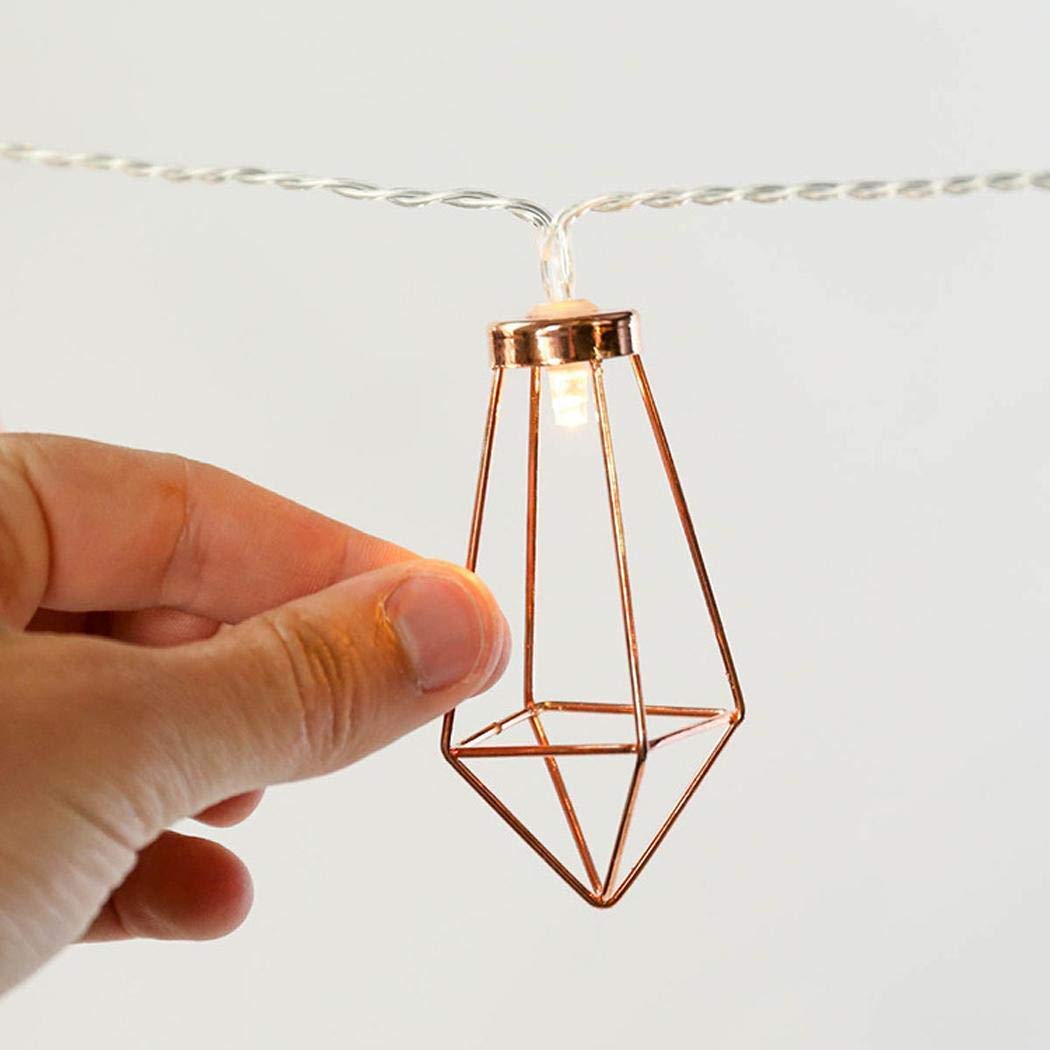 Diamond String Light 10 Diamond Shape LED Bulb Decorative String Light For Home Decor ( 1.5 ...