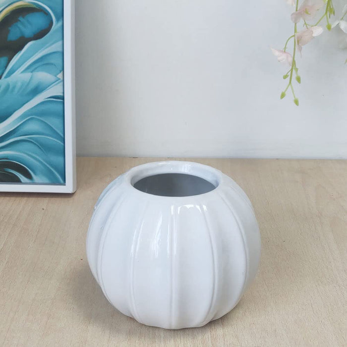 Decorative Flower Vase, Bowl Shape Modern Vases for Home, Office, Living Room, Bedroom, Etc.