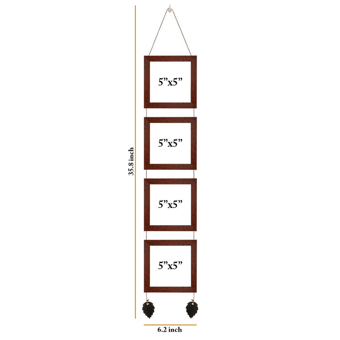Set of 4 Hanging Picture Frame For Home and Office Decoration (Size 5"x5" )