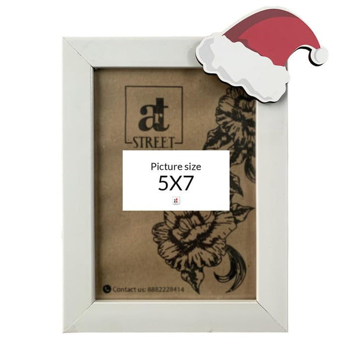 Christmas Table Photo Frame White Picture Size 5x7 Inches