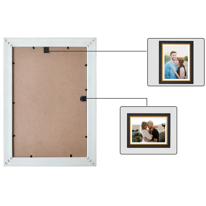 Premium Amour Wall Photo frames for Living Room, Home Decoration & Office Décor  (Silver, 11x14, 8x10, 6x8 Inches)