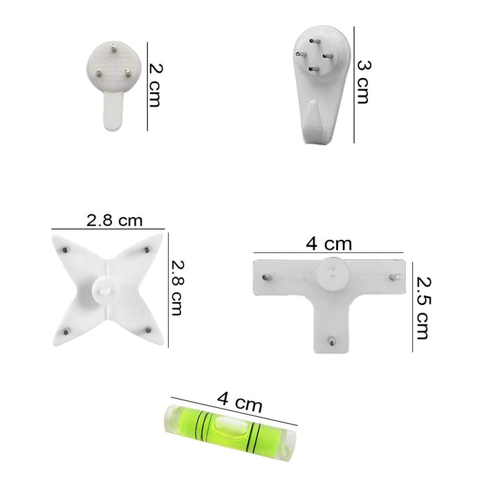 Amazon.com: 20PCS White Durable Assorted Concrete Hard Wall Photo Album  Picture Hanging Kit Picture Frame Nail Hook Hanger Plastic Wall Hook  Seamless Nail : Home & Kitchen