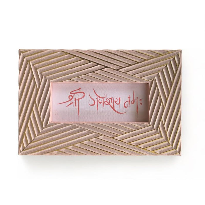 Art Street Decorative Gifts Of Love Gift Box, Diwali Festive Gifting, Cash Box, Shagun Box, Jewelry Box, Wedding Money Box (Pink-Gold, Size: 9x6x2.3 Inch)