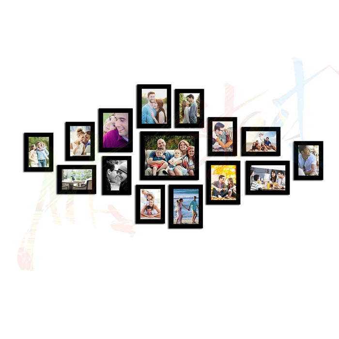 Engaging Set of 15 Individual Black Wall Photo Frame