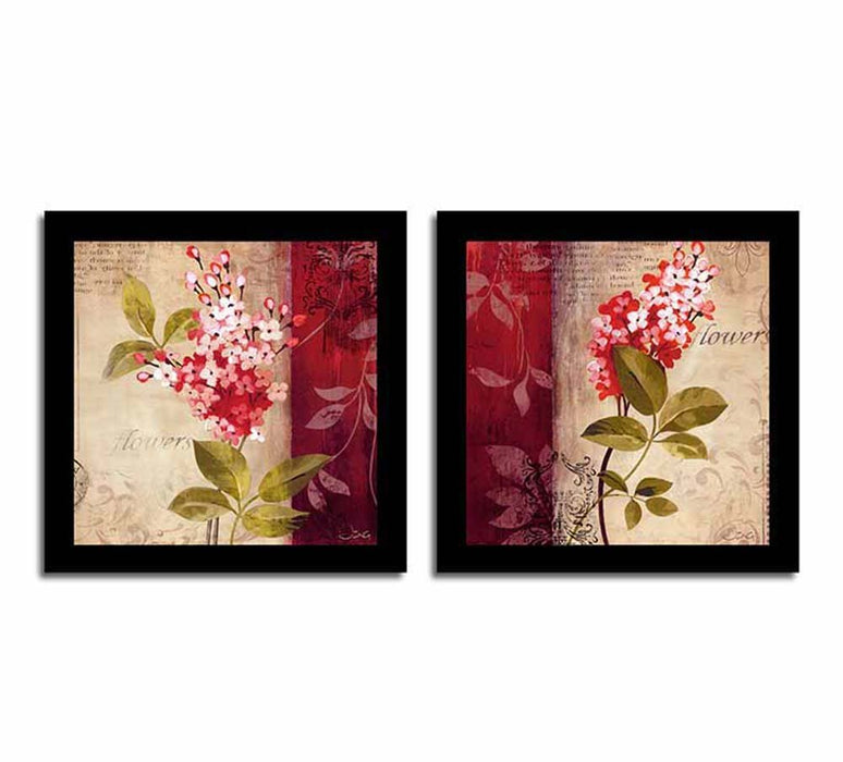 ‎Art Street Mesmerize with Flowers Set of 2 Black Framed Posters