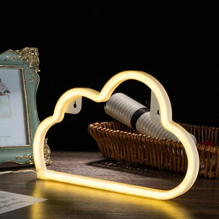 Cloud Shaped Battery Night Light For Home Decor, Color Warm White