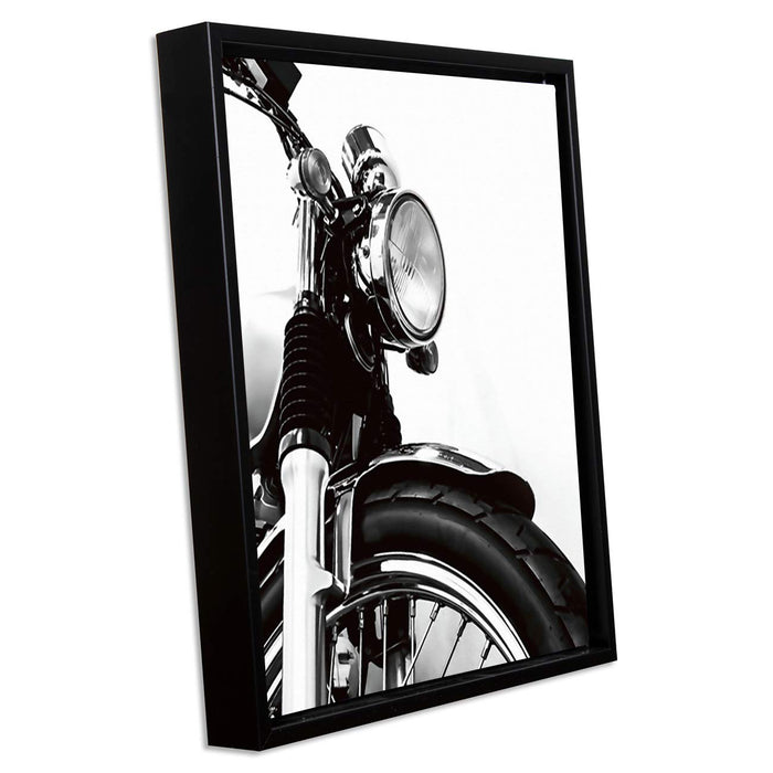 Bike Theme Art Print with Frame Black & White