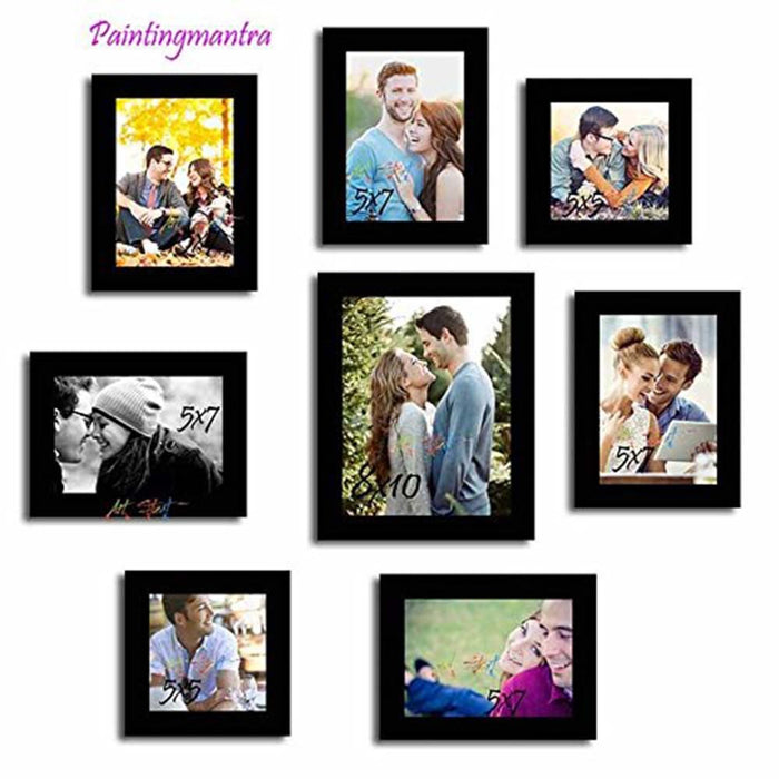 Art Street Love and Hapiness Gallery Wall - Set of 8 Individual wall Photo Frames