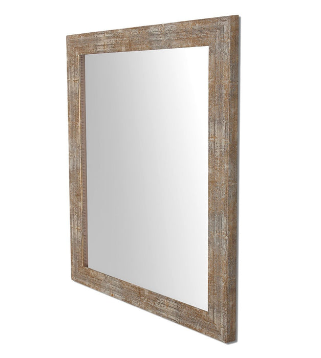 Gold Decorative Rectangle Wall Mirror Inner Size 12X16 inch, Outer Size 15X18 Inch