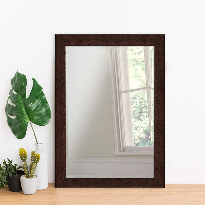 Art Street Decorative Wall Mirror for Home and Bathroom Brown Color Mirror Size (15 x 27 inch)