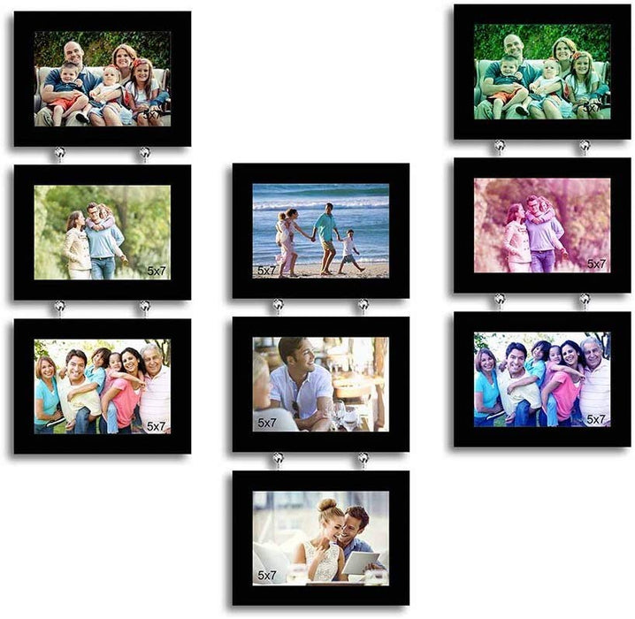 Eccentric Drop Chain Synthetic Set Of 9 Photo Frames