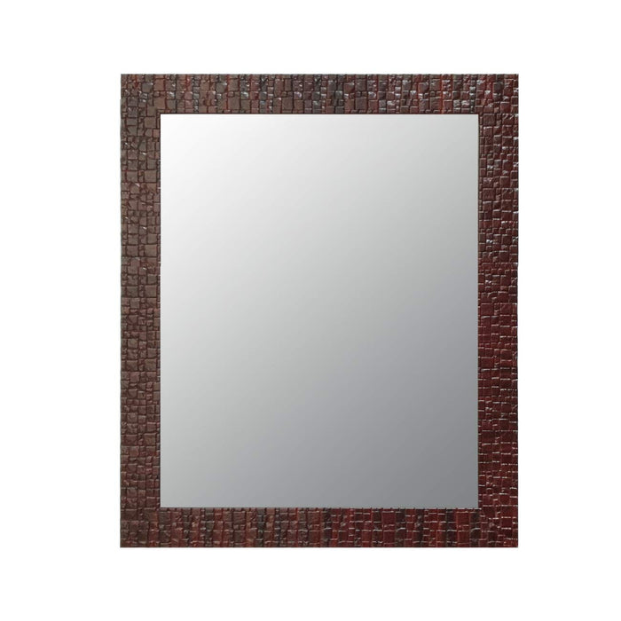 Marble Red Wall Mirror Inner Size 15x21 Inchs