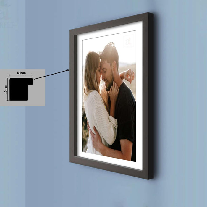 Art Street Synthetic Table/Wall Photo Frame for Home Décor (Black)