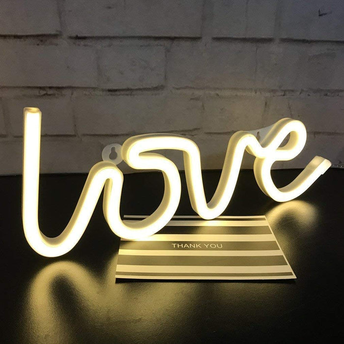 Love Shaped Battery Night Light For Home Decor, Color - Warm White